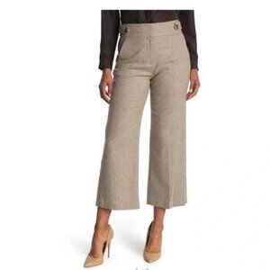 Veronica Beard Tan Cropped Pants